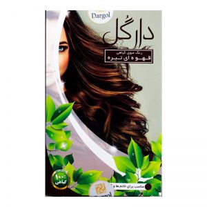 رنگ مو گیاهی قهوه ای تیره دارگل